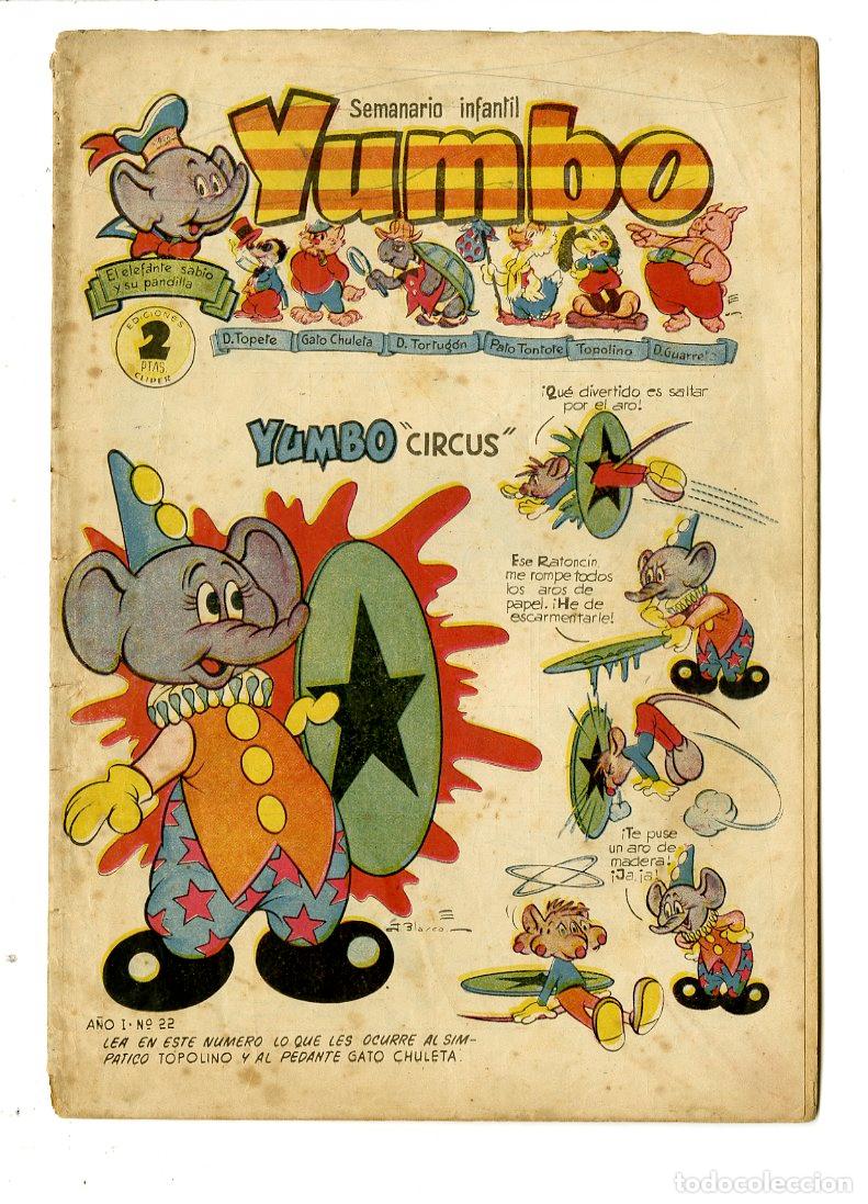 Tebeos: Yumbo / A&ntilde;o I / 1954 / Cliper / N.22 - Foto 1