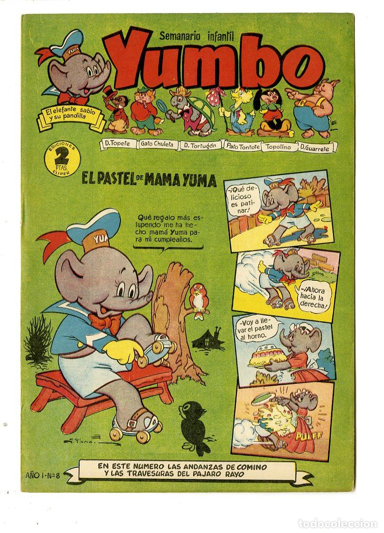 Tebeos: Yumbo / A&ntilde;o I / 1953 / Cliper / N.8 - Foto 1