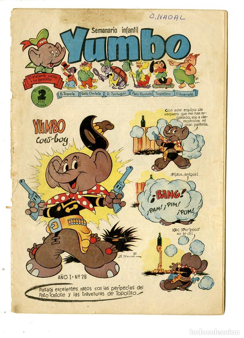 Tebeos: Yumbo / A&ntilde;o I / 1954 / Cliper / N.28 - Foto 1