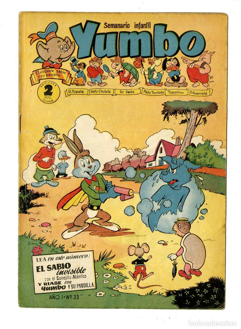 Tebeos: Yumbo / A&ntilde;o I / 1954 / Cliper / N.33 - Foto 1