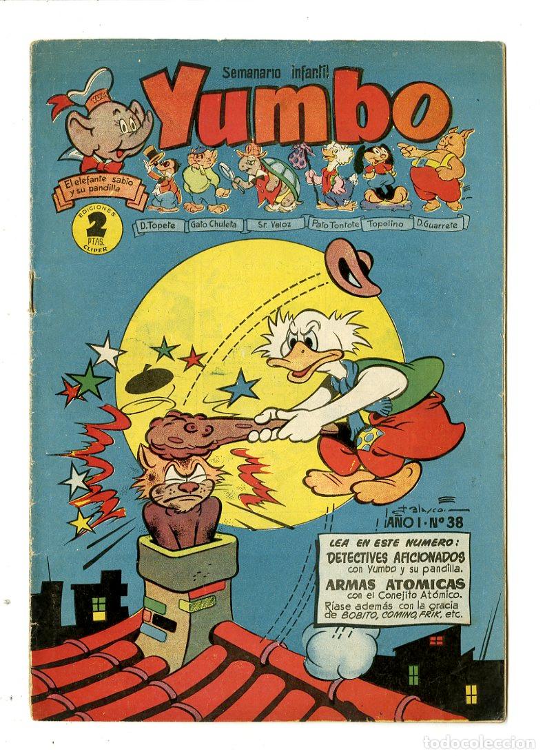 Tebeos: Yumbo / A&ntilde;o I / 1954 / Cliper / N.38 - Foto 1