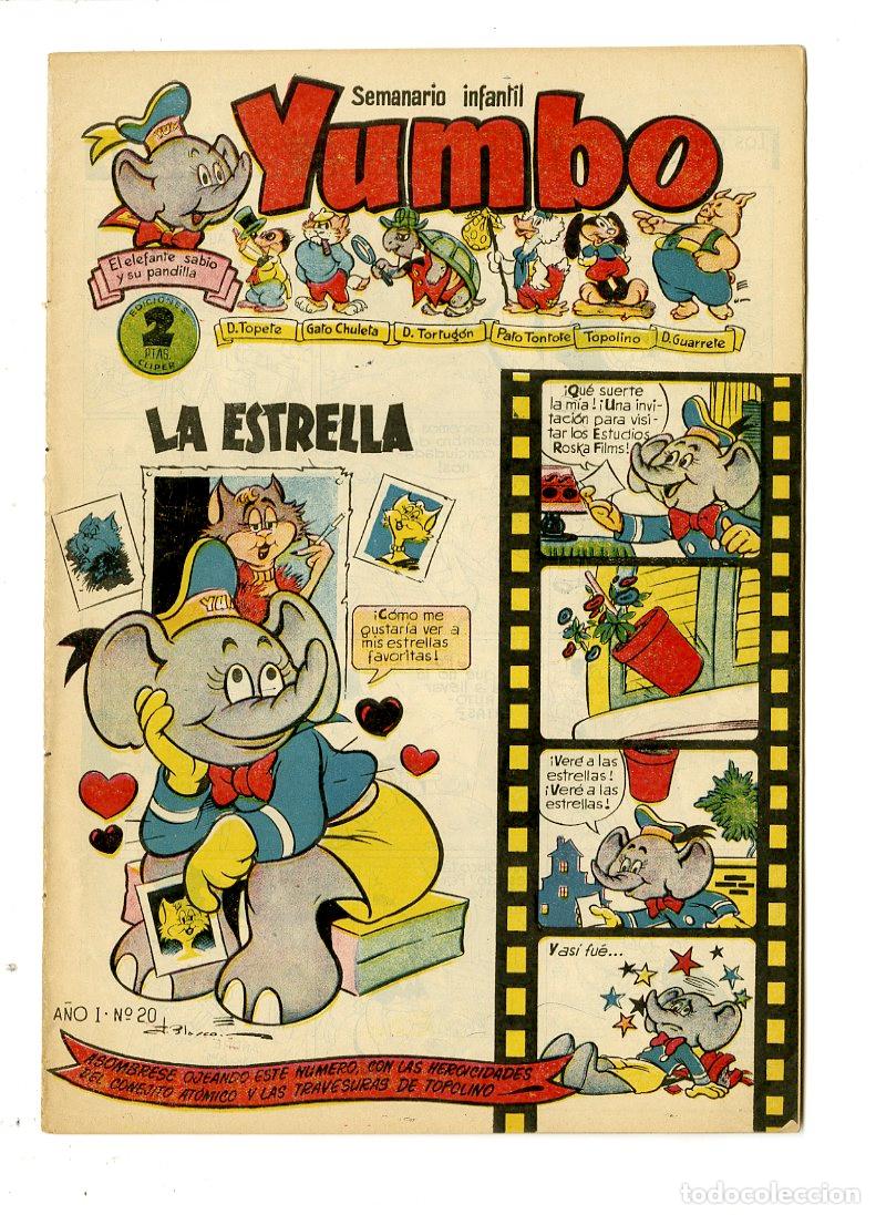 Tebeos: Yumbo / A&ntilde;o I / 1954 / Cliper / N.20 - Foto 1