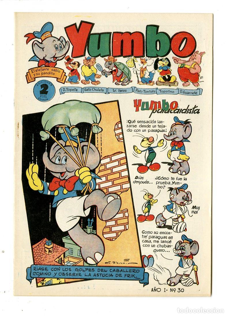 Tebeos: Yumbo / A&ntilde;o I / 1954 / Cliper / N.30 - Foto 1