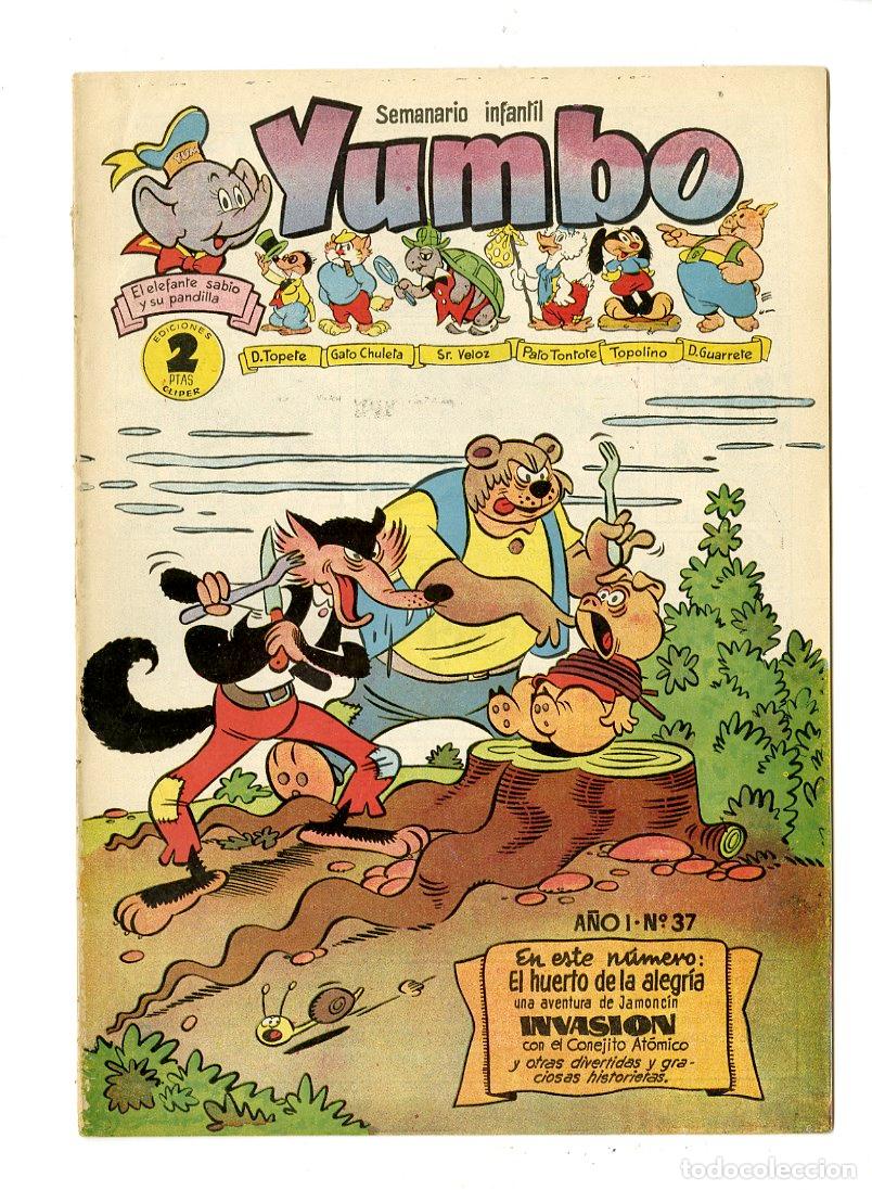 Tebeos: Yumbo / A&ntilde;o I / 1954 / Cliper / N.37 - Foto 1