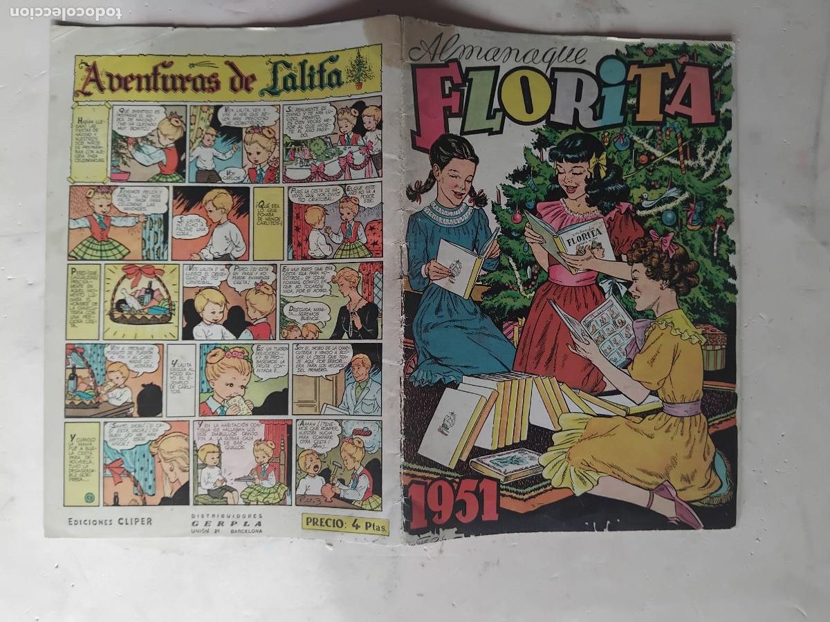 Tebeos: FLORITA ALMANAQUE 1951. ORIGINAL EDICIONES CLIPER. - Foto 1