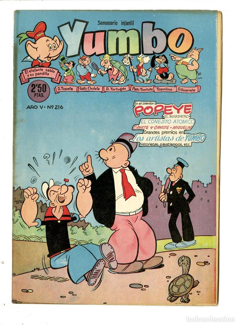Tebeos: Yumbo / A&ntilde;o V / 1957 / Cliper / N.216 - Foto 1