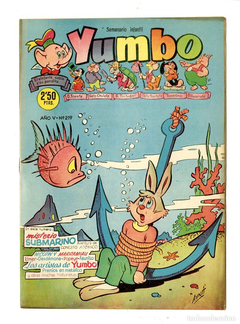 Tebeos: Yumbo / A&ntilde;o V / 1957 / Cliper / N.219 - Foto 1