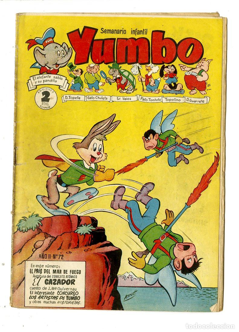 Tebeos: Yumbo / A&ntilde;o II / 1954 / Cliper / N.72 - Foto 1