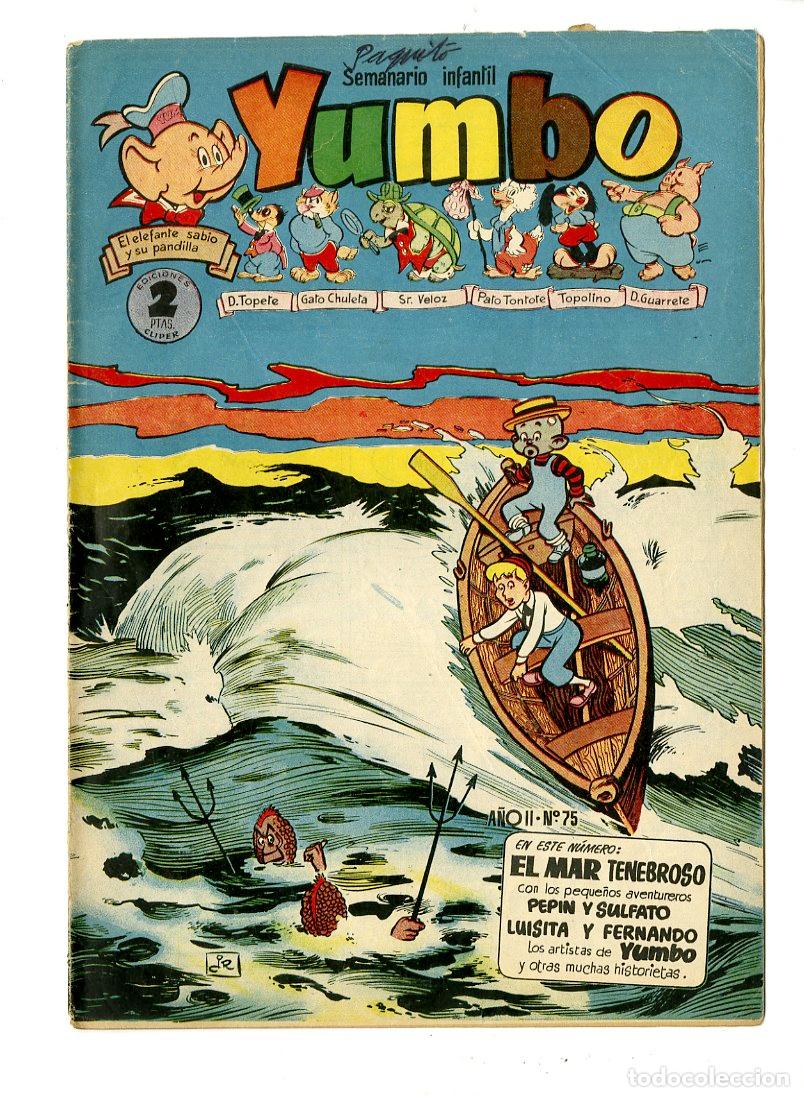Tebeos: Yumbo / A&ntilde;o II / 1954 / Cliper / N.75 - Foto 1