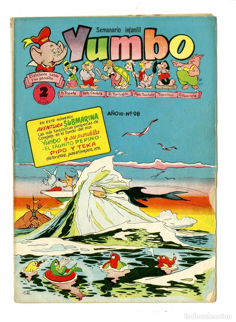 Tebeos: Yumbo / A&ntilde;o III / 1954 / Cliper / N.98 - Foto 1