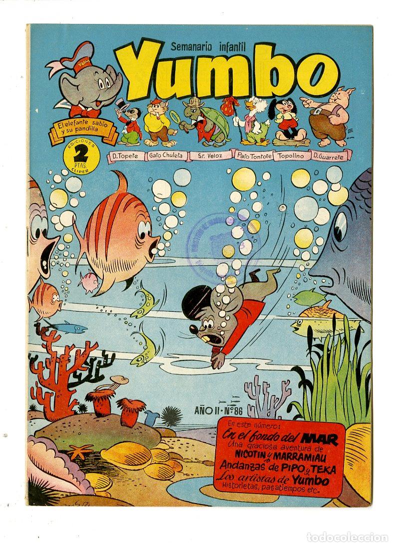 Tebeos: Yumbo / A&ntilde;o II / 1954 / Cliper / N.86 - Foto 1