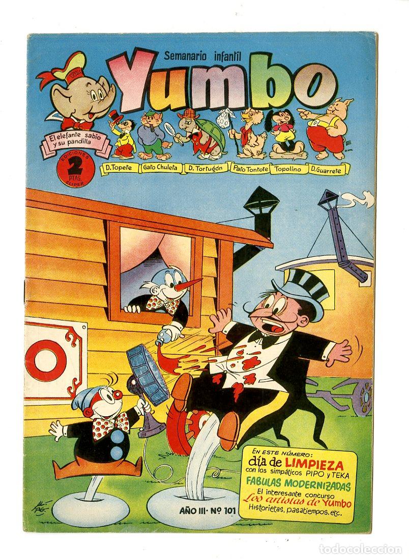 Tebeos: Yumbo / A&ntilde;o III / 1955 / Cliper / N.101 - Foto 1