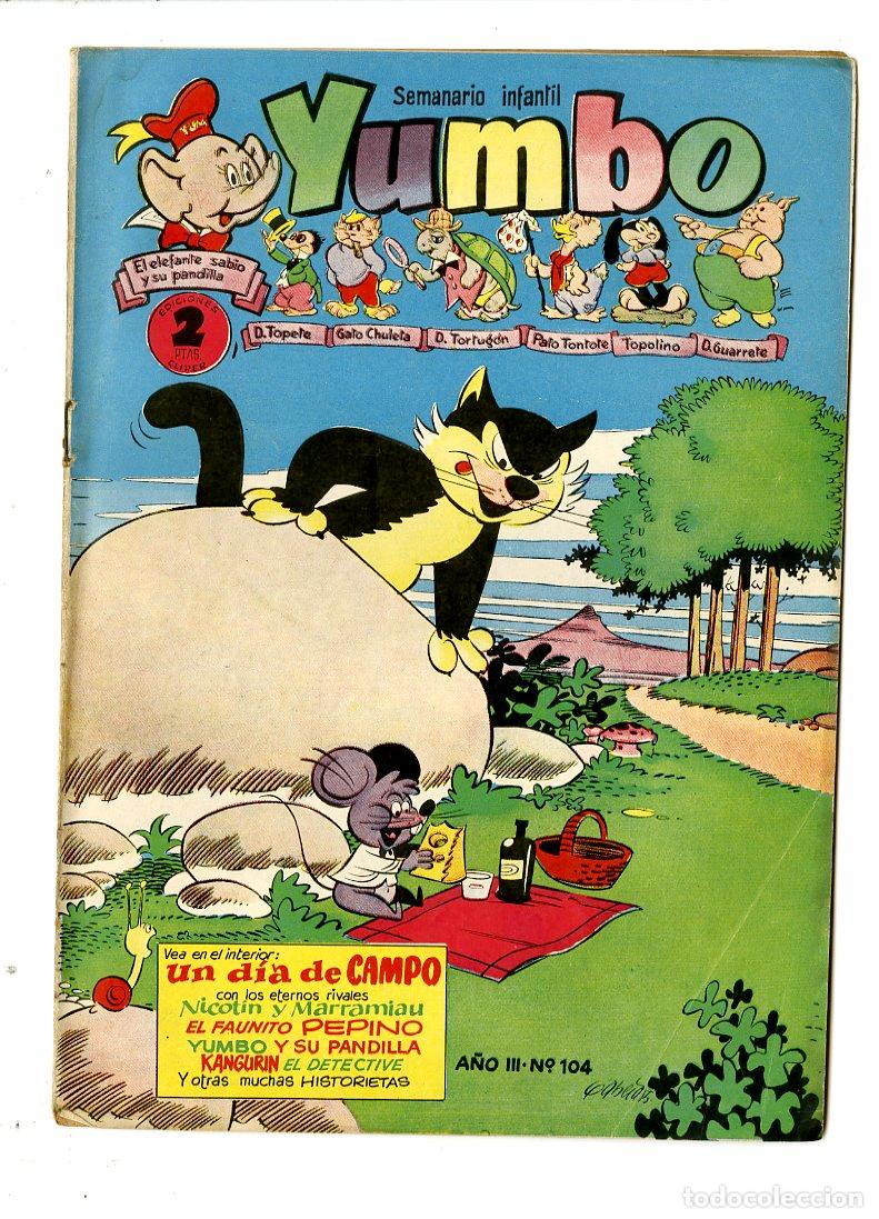 Tebeos: Yumbo / A&ntilde;o III / 1955 / Cliper / N.104 - Foto 1