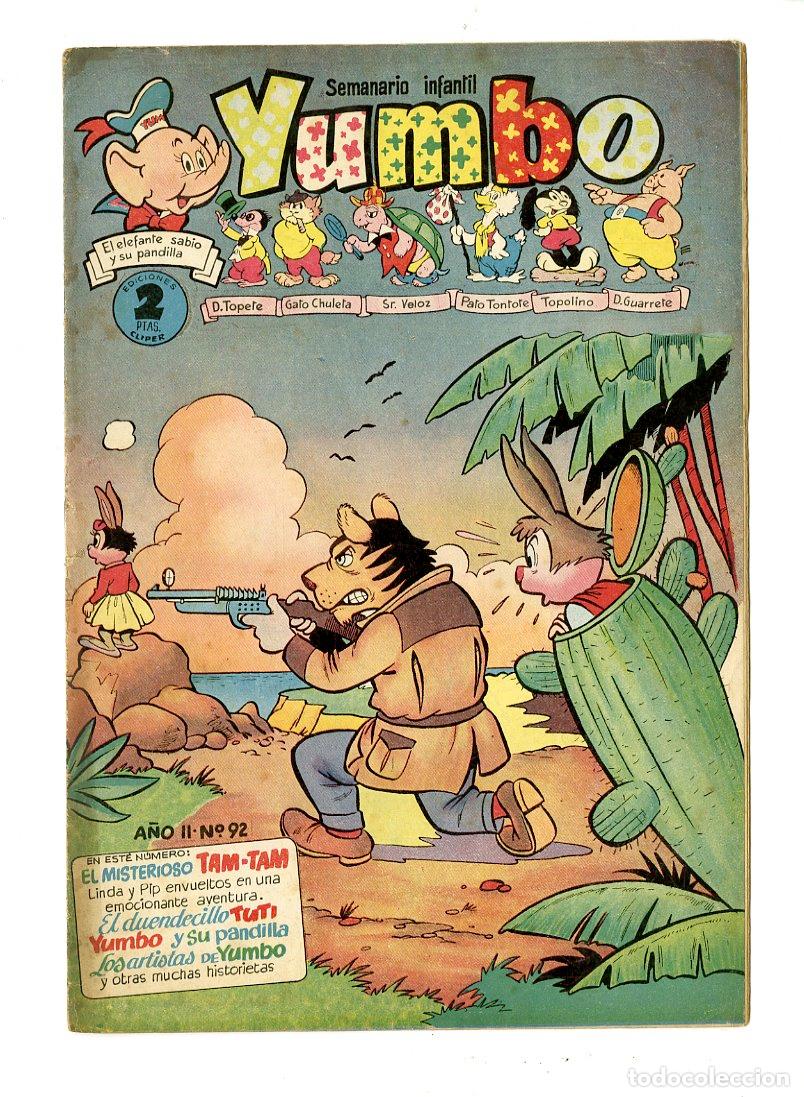 Tebeos: Yumbo / A&ntilde;o II / 1954 / Cliper / N.92 - Foto 1
