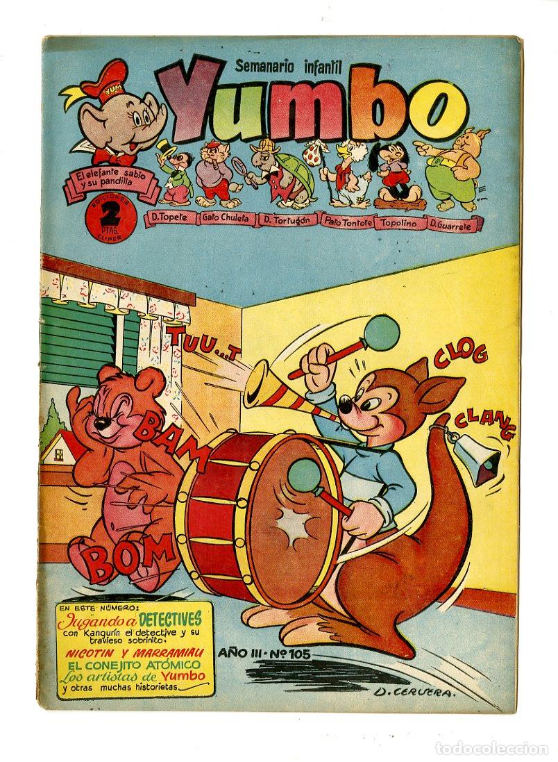 Tebeos: Yumbo / A&ntilde;o III / 1955 / Cliper / N.105 - Foto 1