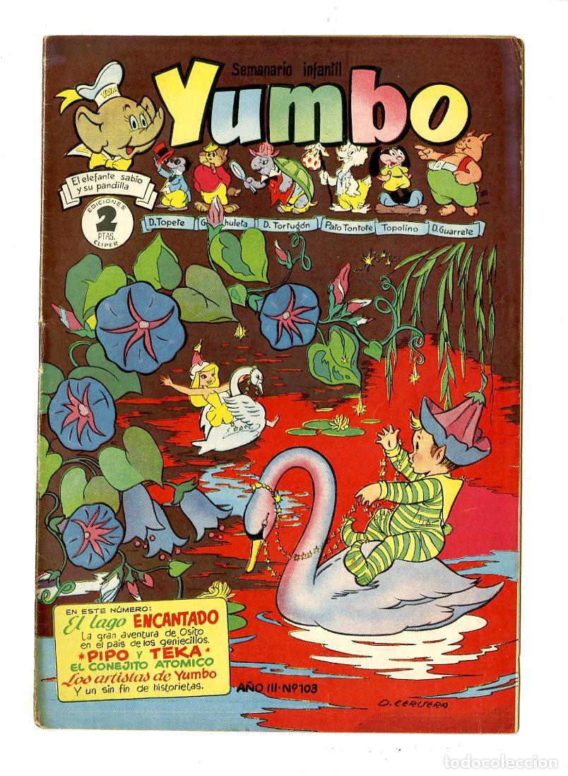 Tebeos: Yumbo / A&ntilde;o III / 1955 / Cliper / N.103 - Foto 1