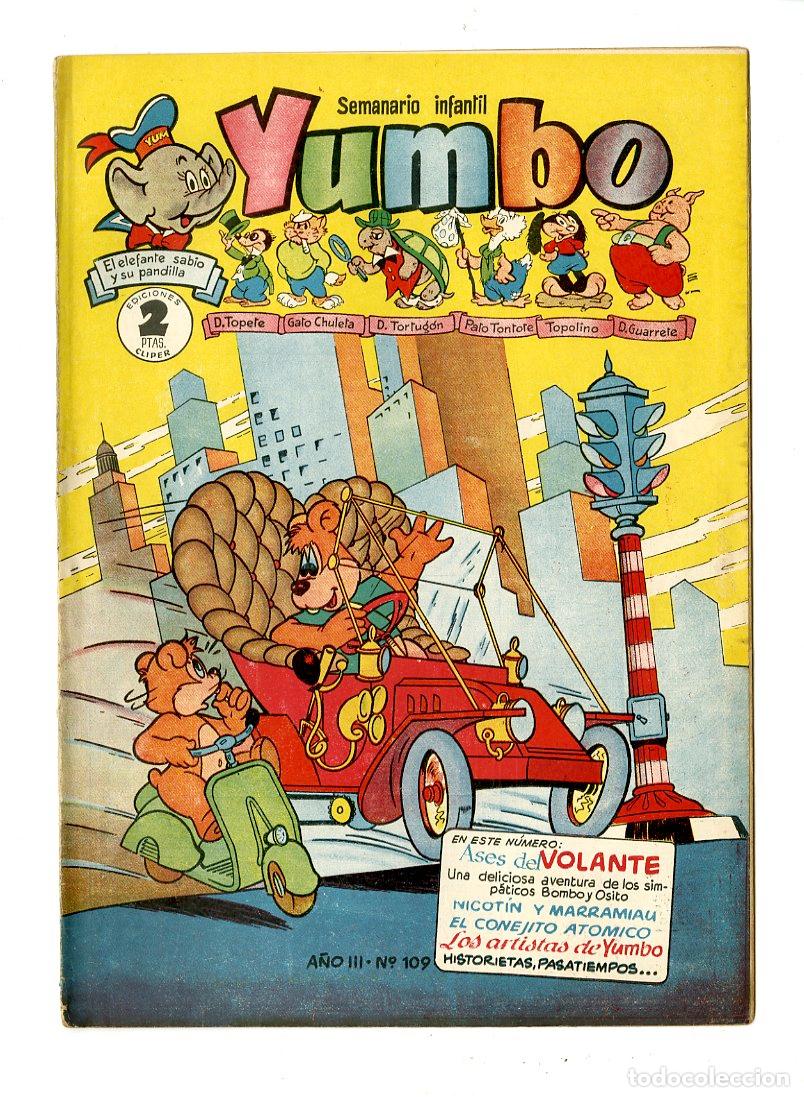 Tebeos: Yumbo / A&ntilde;o III / 1955 / Cliper / N.109 - Foto 1