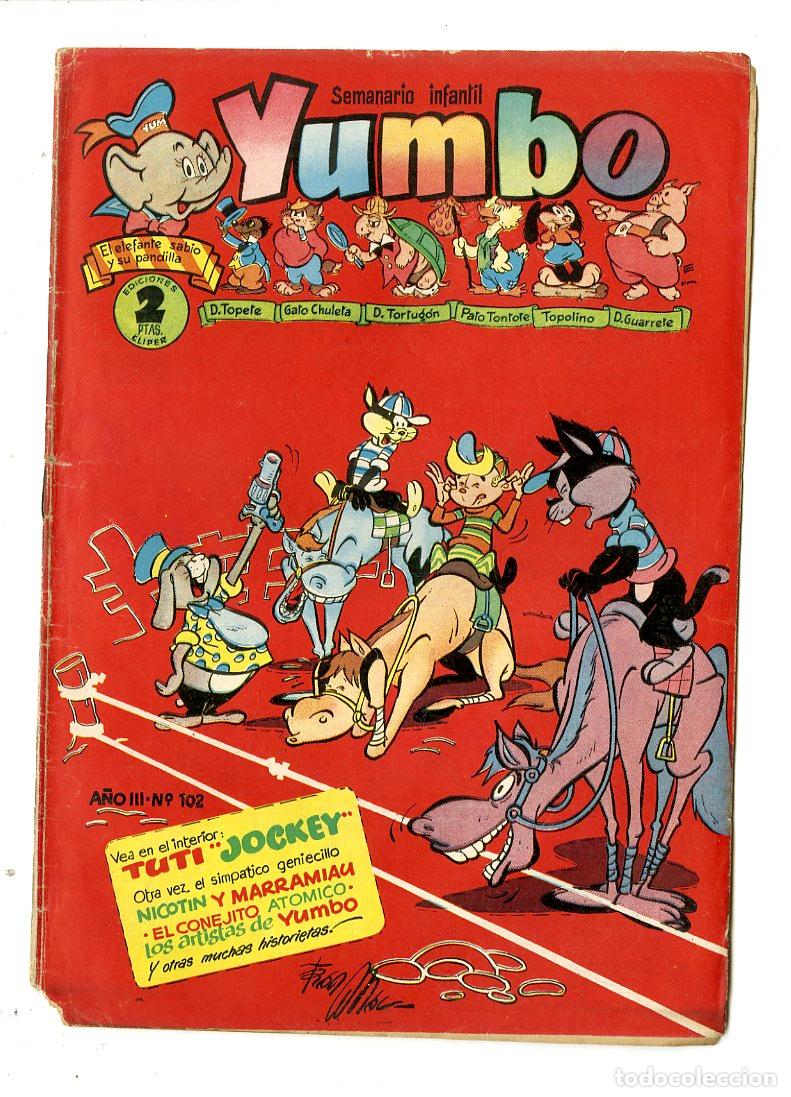 Tebeos: Yumbo / A&ntilde;o III / 1955 / Cliper / N.102 - Foto 1