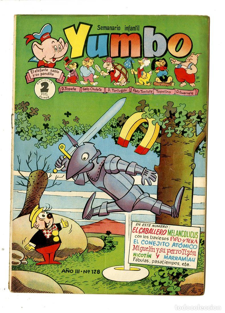 Tebeos: Yumbo / A&ntilde;o III / 1955 / Cliper / N.128 - Foto 1