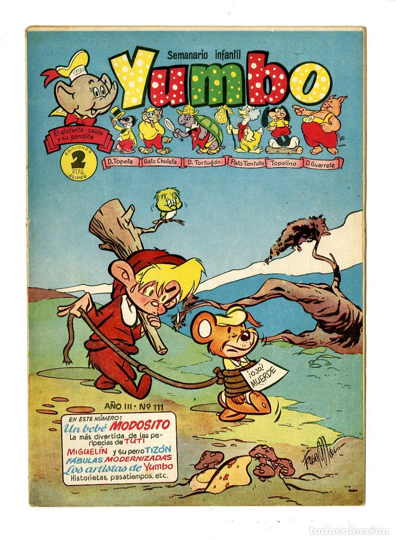Tebeos: Yumbo / A&ntilde;o III / 1955 / Cliper / N.111 - Foto 1