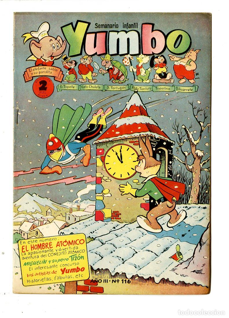 Tebeos: Yumbo / A&ntilde;o III / 1955 / Cliper / N.116 - Foto 1
