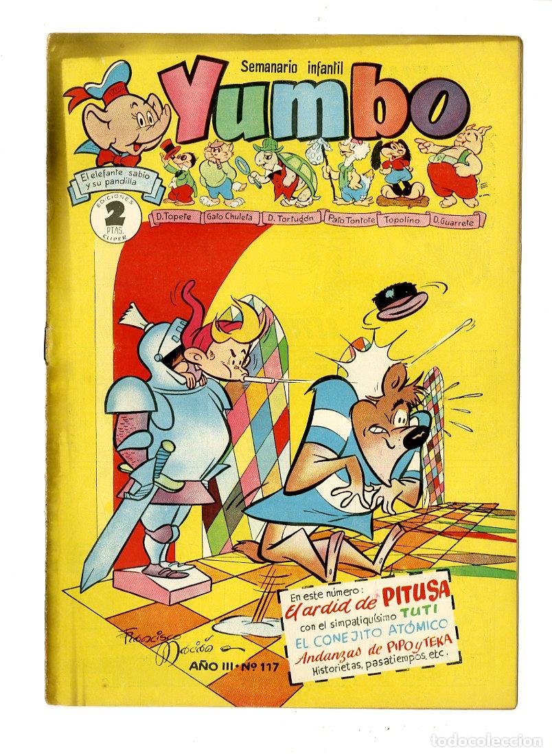 Tebeos: Yumbo / A&ntilde;o III / 1955 / Cliper / N.117 - Foto 1