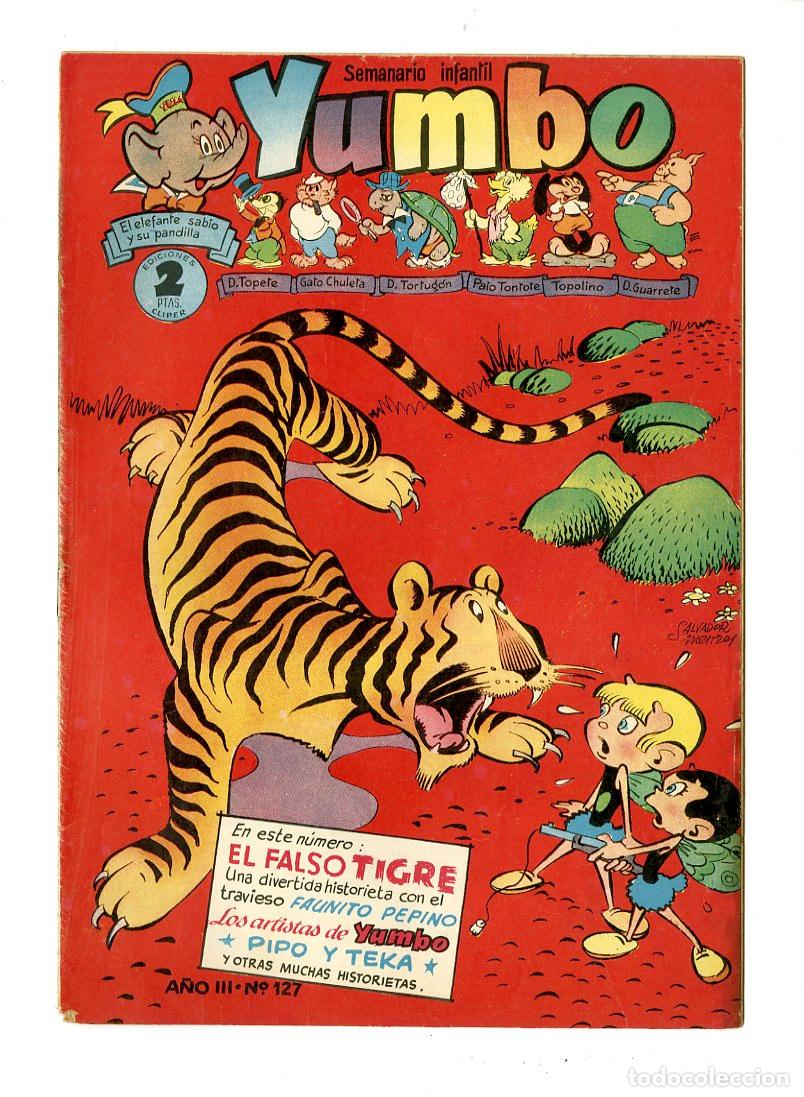 Tebeos: Yumbo / A&ntilde;o III / 1955 / Cliper / N.127 - Foto 1