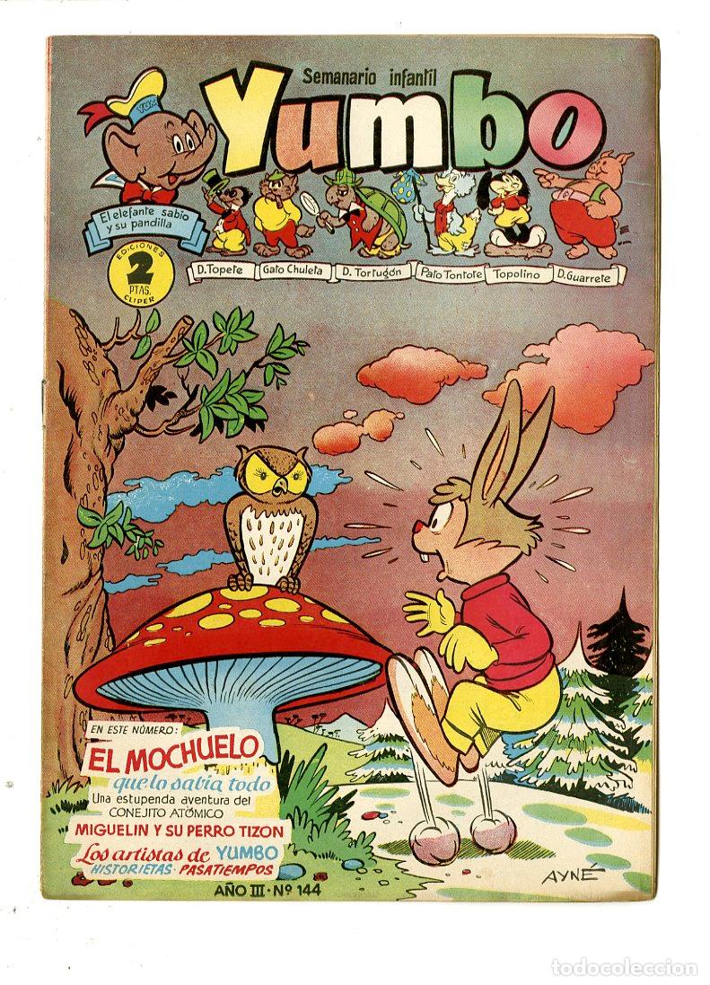 Tebeos: Yumbo / A&ntilde;o III / 1955 / Cliper / N.144 - Foto 1