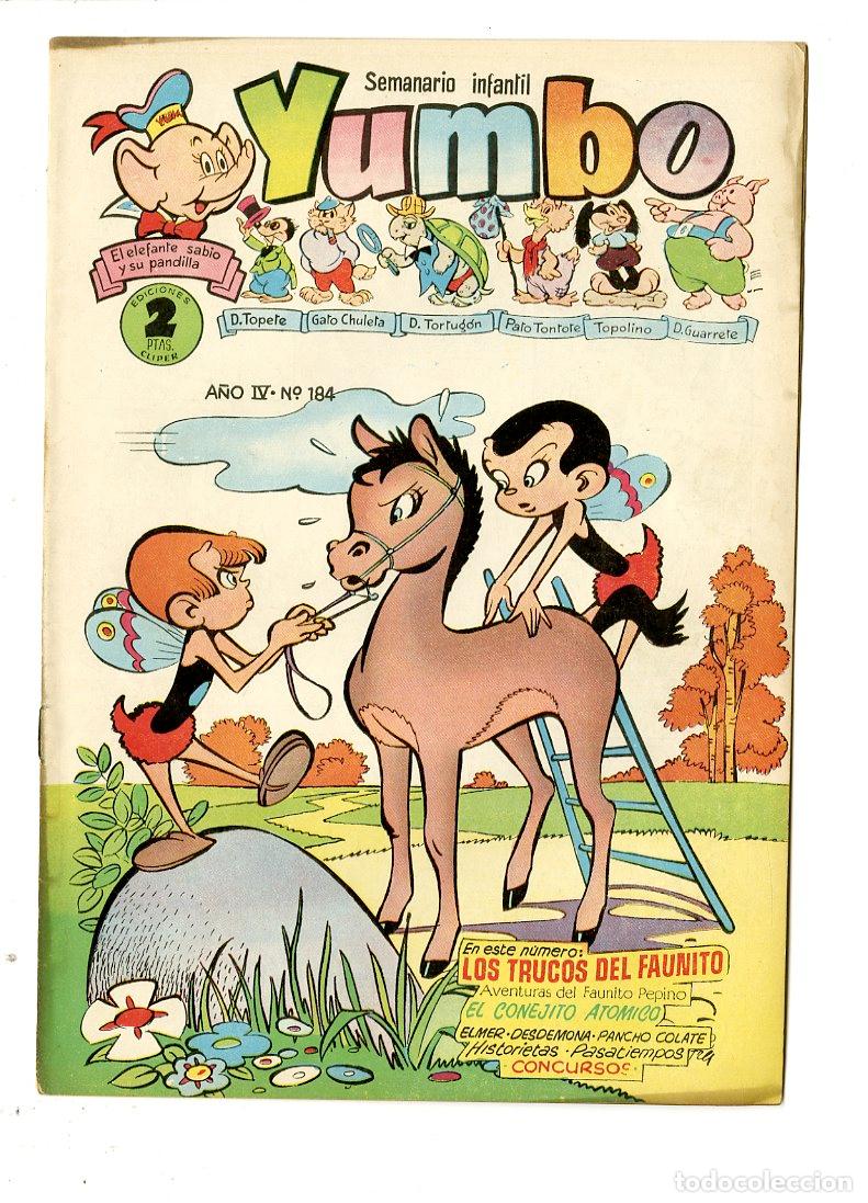 Tebeos: Yumbo / A&ntilde;o IV / 1955 / Cliper / N.184 - Foto 1