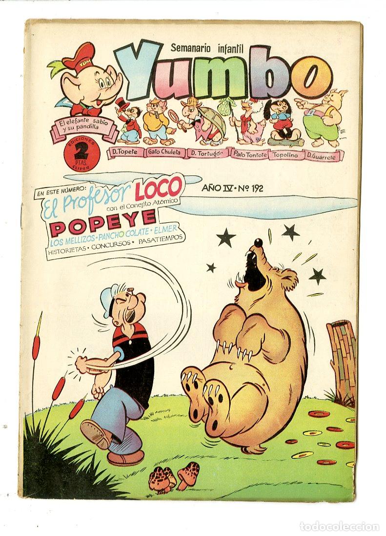 Tebeos: Yumbo / A&ntilde;o IV / 1955 / Cliper / N.192 - Foto 1