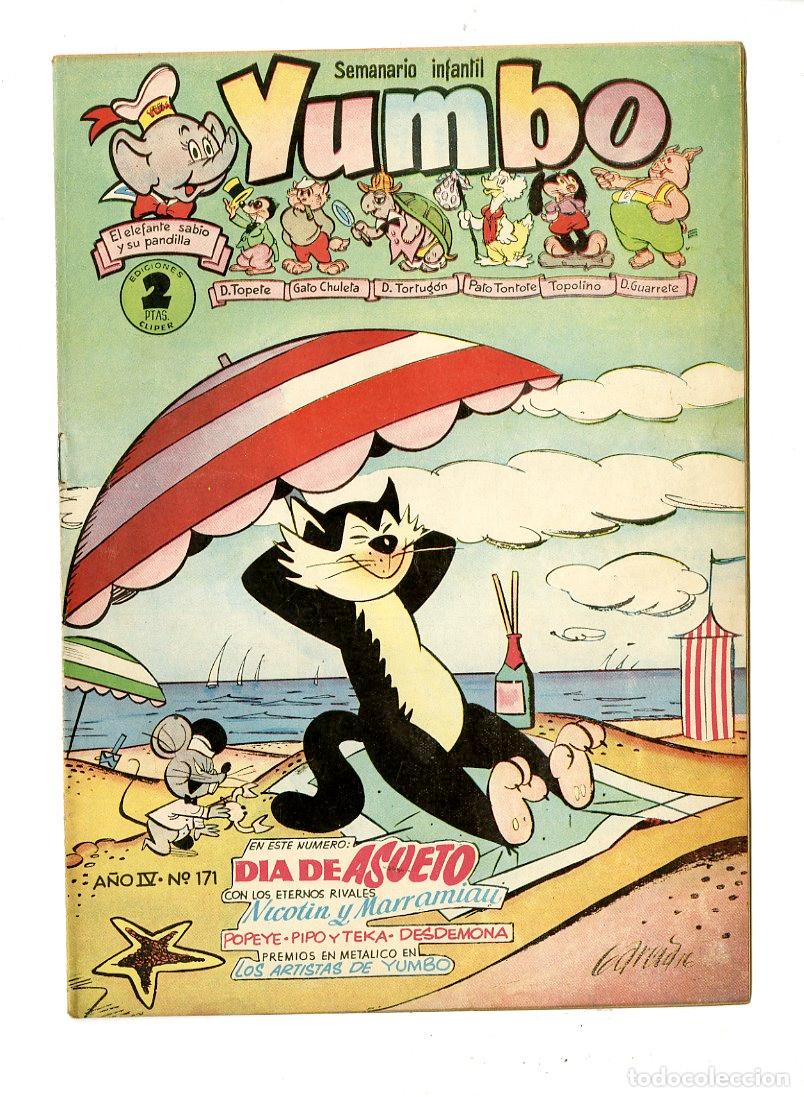 Tebeos: Yumbo / A&ntilde;o IV / 1955 / Cliper / N.171 - Foto 1