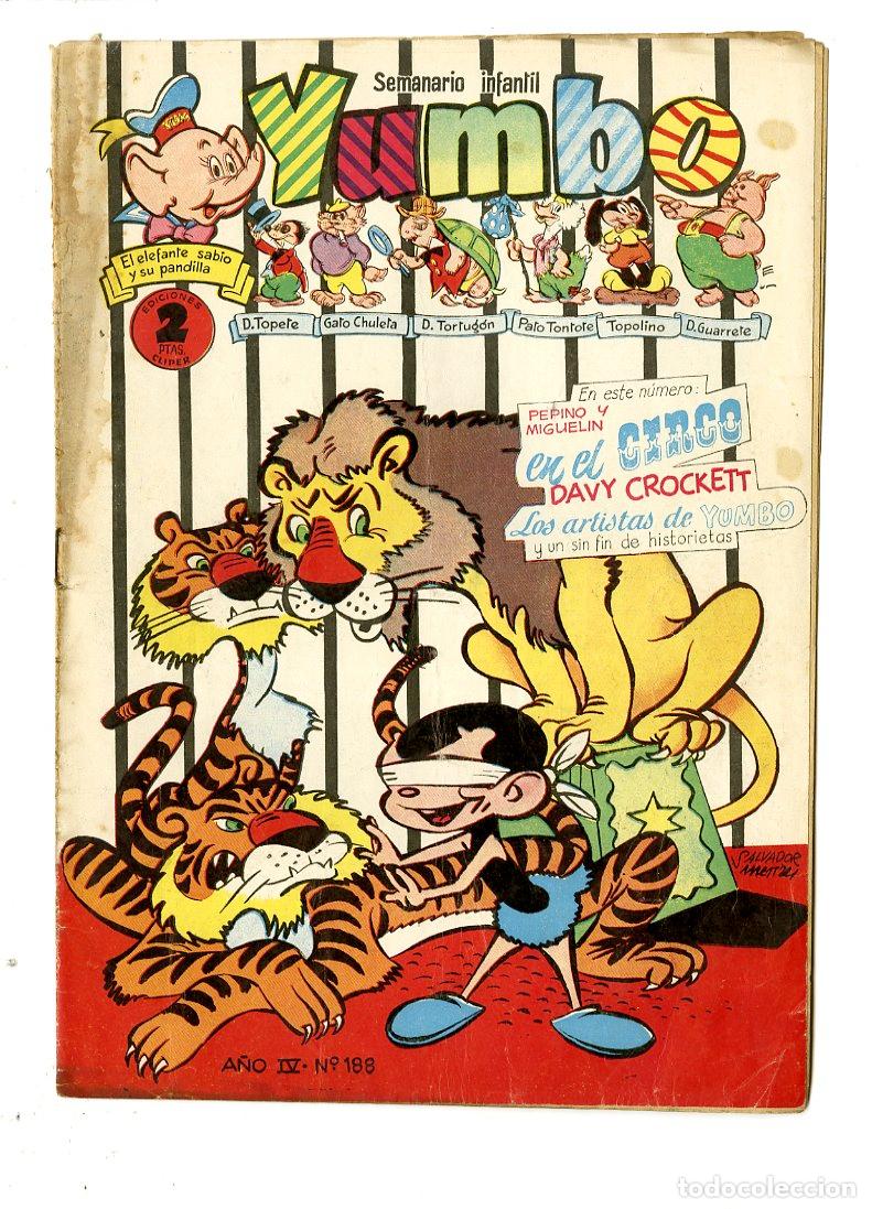 Tebeos: Yumbo / A&ntilde;o IV / 1955 / Cliper / N.188 - Foto 1
