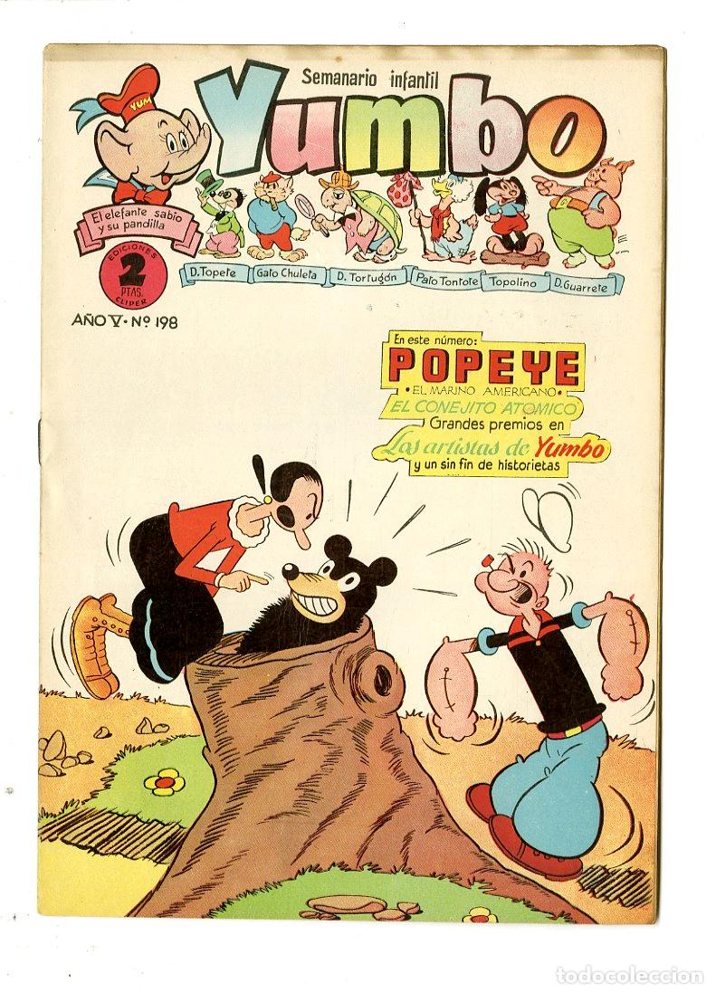 Tebeos: Yumbo / A&ntilde;o V / 1955 / Cliper / N.198 - Foto 1