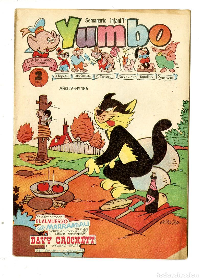 Tebeos: Yumbo / A&ntilde;o IV / 1955 / Cliper / N.186 - Foto 1