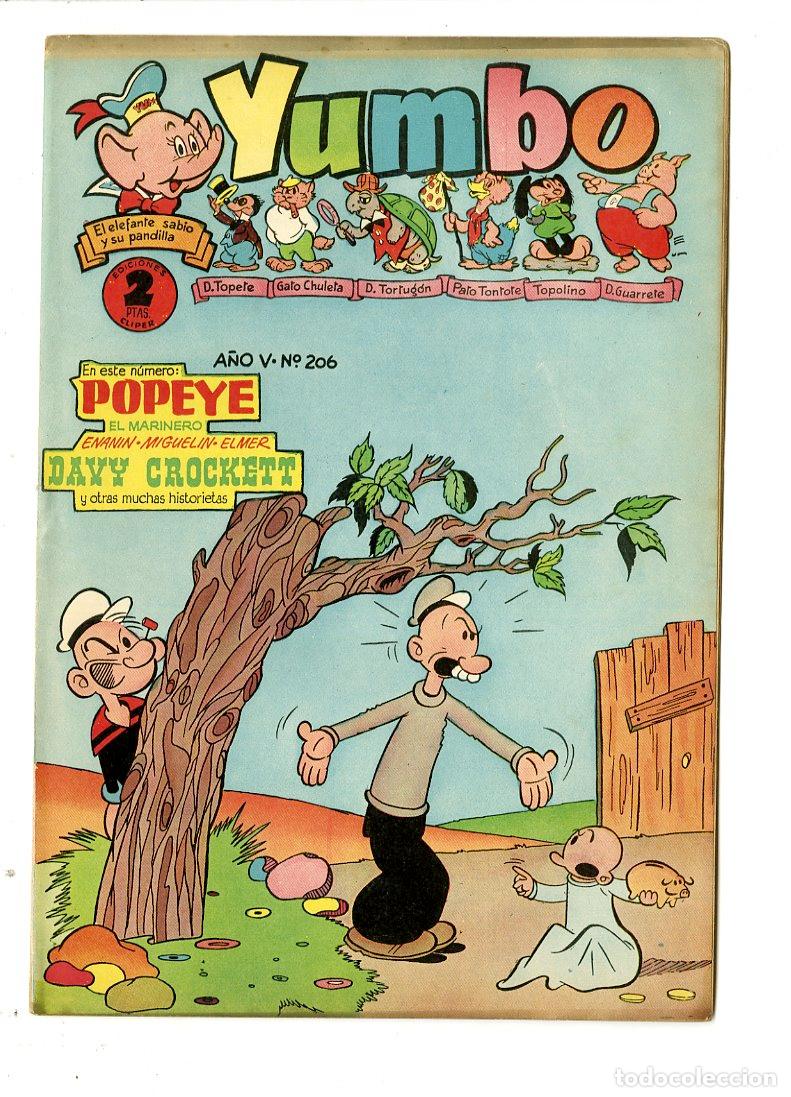 Tebeos: Yumbo / A&ntilde;o V / 1955 / Cliper / N.206 - Foto 1