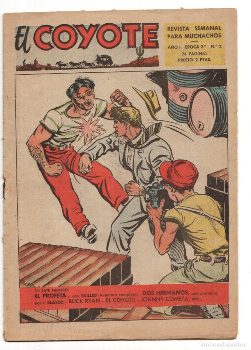 Tebeos: EL COYOTE, 2&ordf; &Eacute;POCA, EDITORIAL CLIPER 1954, N&Uacute;MERO 3 - Foto 1