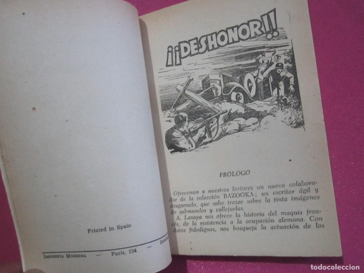 Tebeos: COLECCION BAZOOKA 88 DESHONOR CLIPER L1B1 C61 - Foto 4