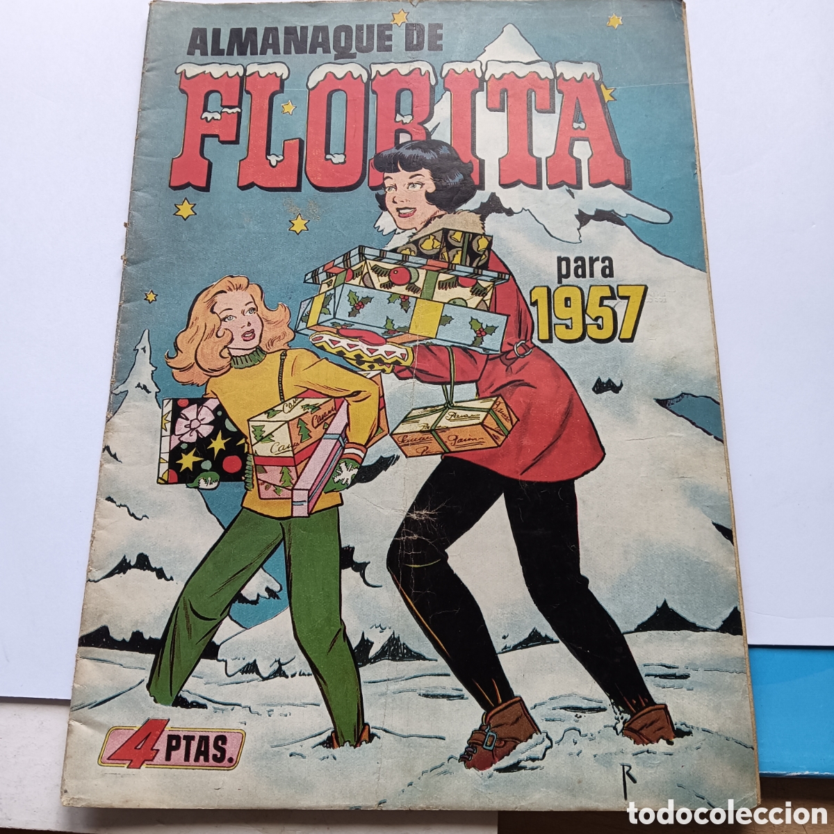 Tebeos: FLORITA ALMANAQUE 1957 EDI.CLIPER - Foto 1