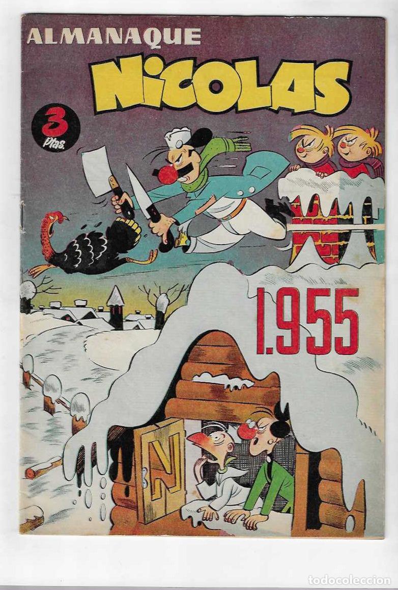 Tebeos: NICOL&Aacute;S ALMANAQUE 1955 , CLIPER / GERPLA, EDICI&Oacute;N ORIGINAL - Foto 1