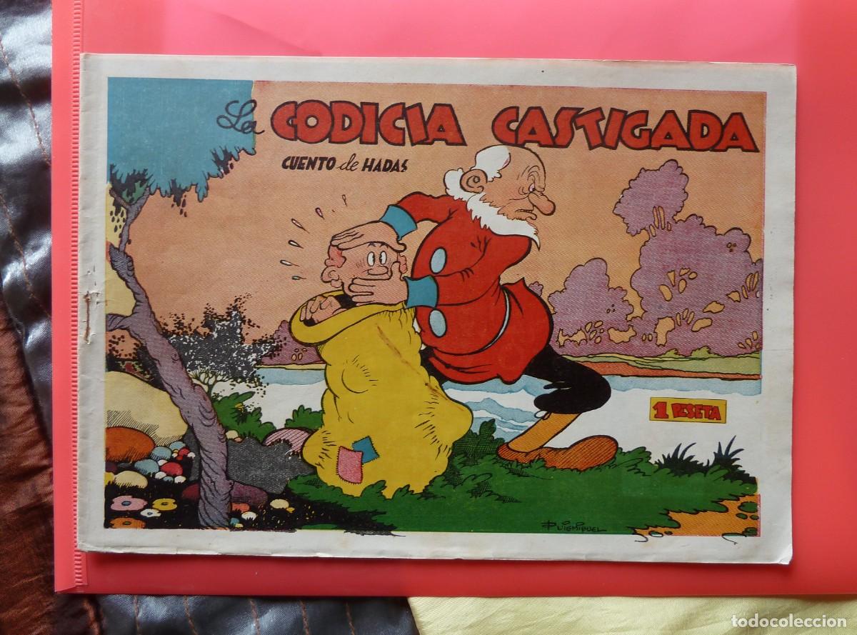 Tebeos: CUENTO DE HADAS CISNE/GERPLA, LA CODICIA CASTIGADA, DESCATALOGADO, A&Ntilde;OS 40, ORIGINAL