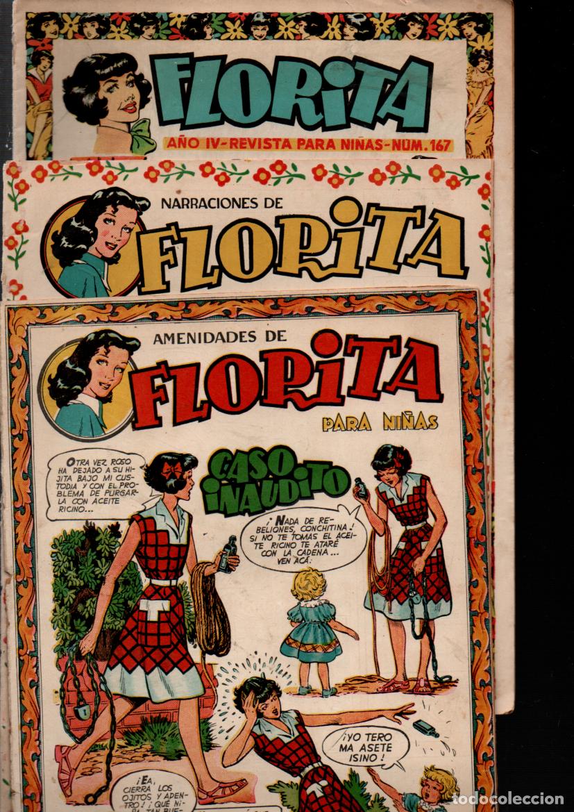 Tebeos: FLORITA. REVISTA PARA NI&Ntilde;AS. EDICIONES CLIPER. LOTE DE 100 EJEMPLARES. VER DESCRPCI&Oacute;N.....