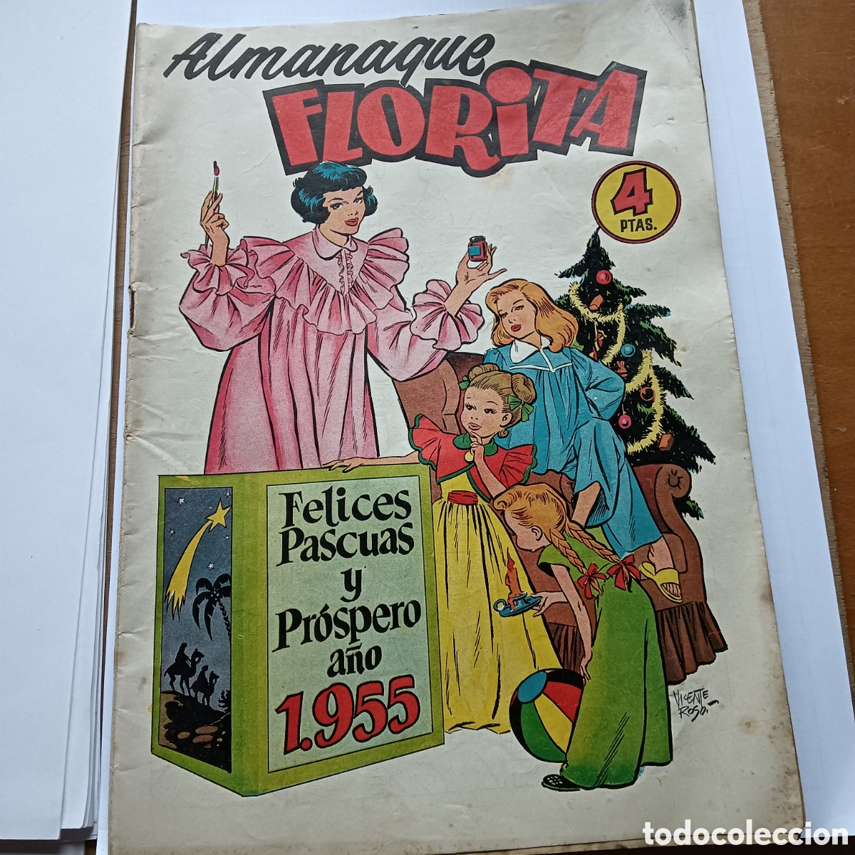 Tebeos: FLORITA ALMANAQUE 1955EDI.CLIPER ORIGINAL