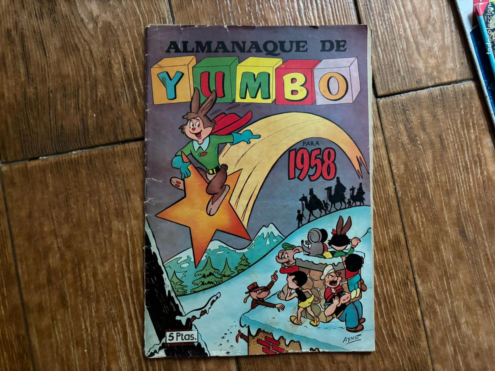 Tebeos: YUMBO ALMANAQUE 1958 EDITORIAL CLIPER ORIGINAL - Foto 1