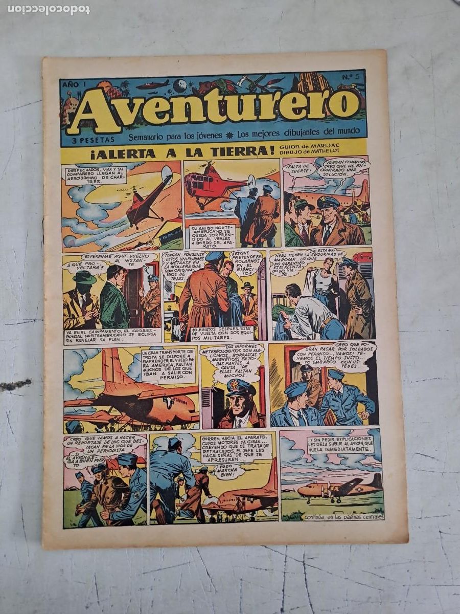 Tebeos: Aventurero 5, Cl&iacute;per en buen estado Bolsa DA - Foto 1