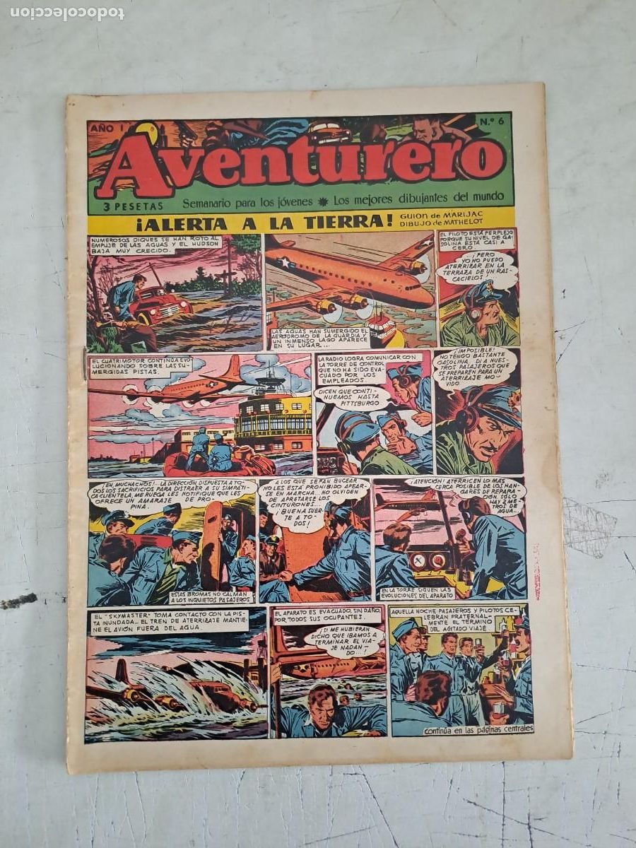 Tebeos: Aventurero 6, Cl&iacute;per en buen estado Bolsa DA - Foto 1