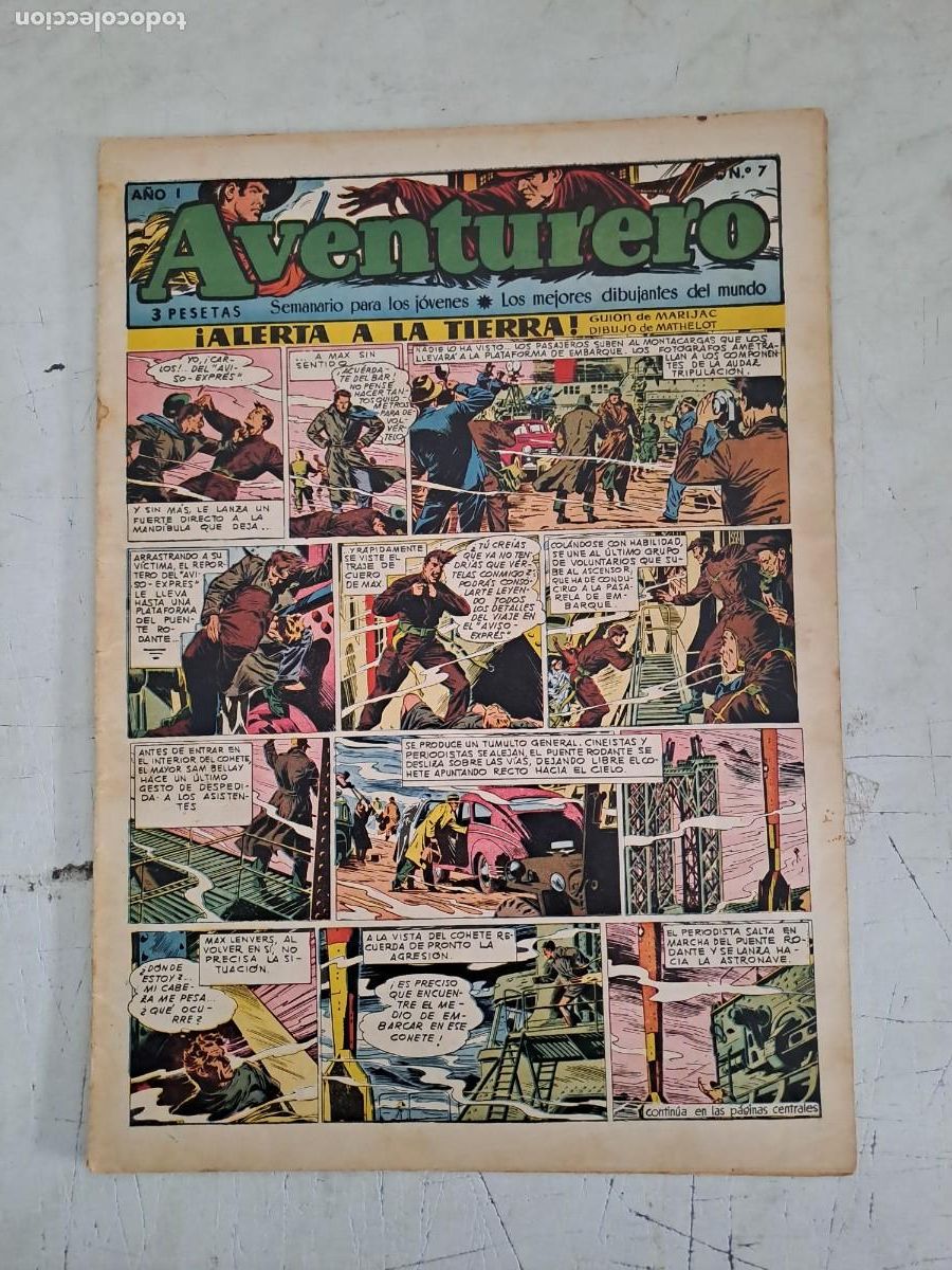 Tebeos: Aventurero 7, Cl&iacute;per en buen estado Bolsa DA - Foto 1