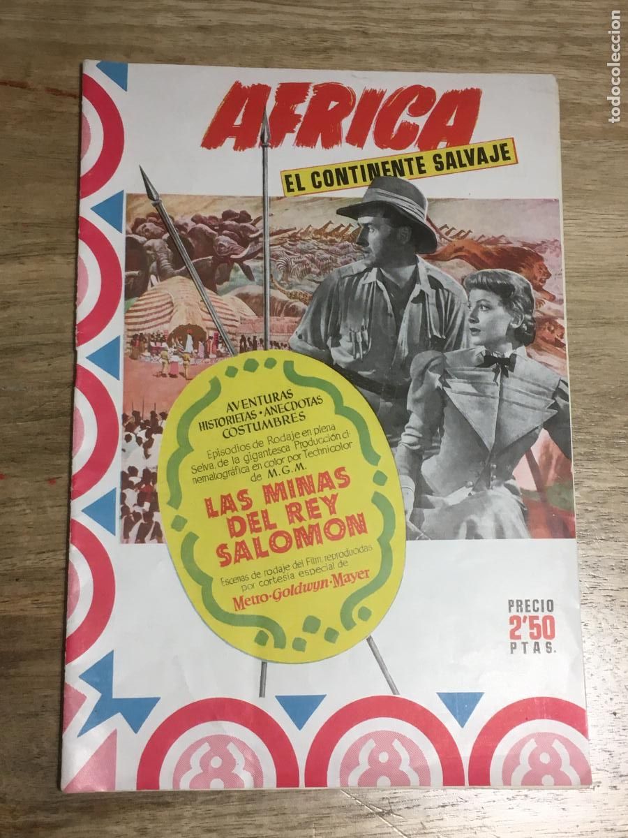 Tebeos: africa el continente salvaje minas rey salomon tebeo original perfecto estado como nuevo