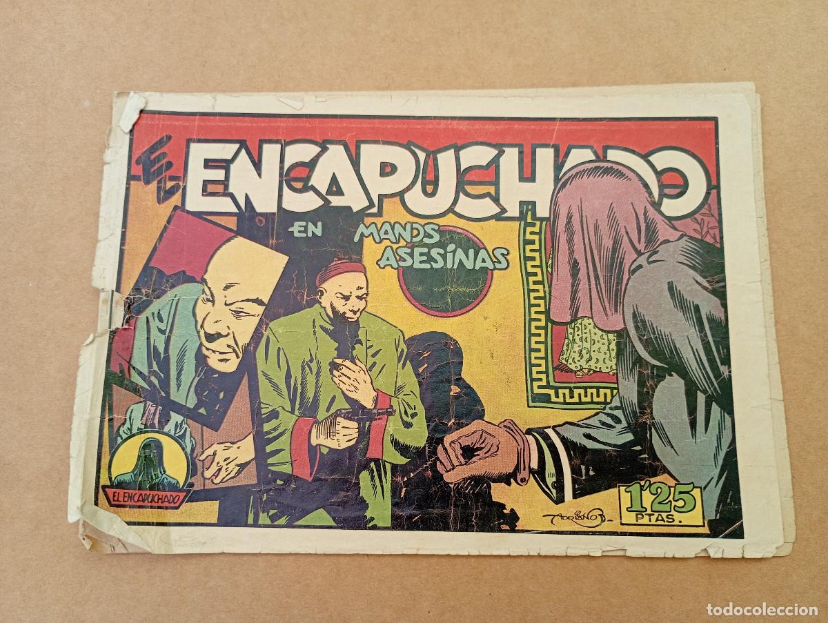 Tebeos: ORIGINAL - El Encapuchado. En manos asesinas. Cliper 1950 - Adriano Blasco