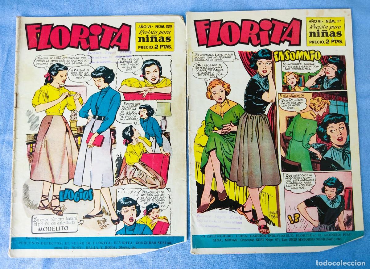 Tebeos: LOTE DE 23 NUMEROS DE FLORITA ORIGINALES DE EDICIONES CLIPER - Foto 5
