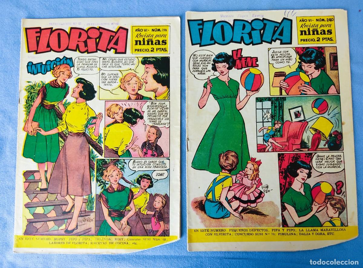 Tebeos: LOTE DE 23 NUMEROS DE FLORITA ORIGINALES DE EDICIONES CLIPER - Foto 6